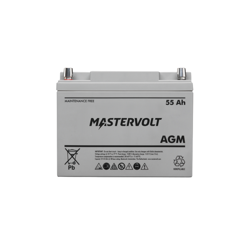 Bateria Mastervolt AGM 12V 55Ah 62000550 Na Loja Aquanautique