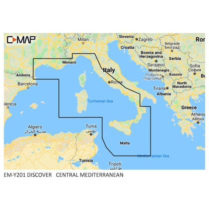 C MAP Discover Chart Central Mediterranean M EM Y201 MS On The Store