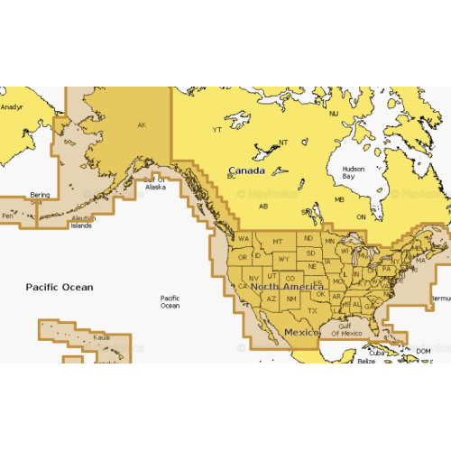 Carte Navionics+ États-Unis et Canada côtier