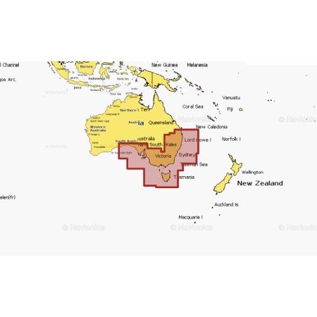 Carte Navionics+ Australie, Sud-Est