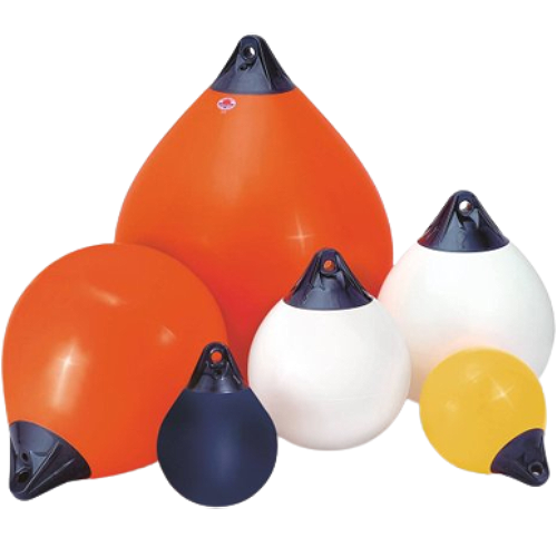 Plastimo Spherical fender series A, A3 Red blue tip