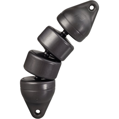 Plastimo Articulated fender 15X50cm Black