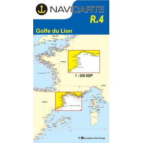 Mapa de navegação Navicarte R4 Golfo de Leão, Marselha, Barcelona