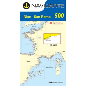 Mapa de navegación Navicarte 500 Niza, San Remo