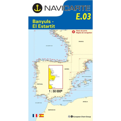 Mapa de navegação Navicarte E3 Banuls, El Estartit