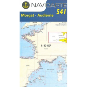 Mapa de navegação Navicarte 541 Morgat, Audierne, Ile de Sein