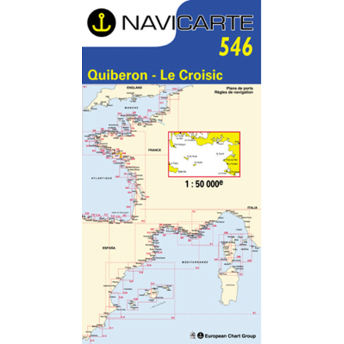 Navigation map Navicarte 546 La Trinité, Le Croisic