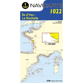 Navicarte 1022 navigatiekaart Ile d'Yeu, La Rochelle, Les Sables d'Olonne