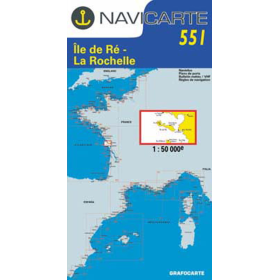 Navigatiekaart Navicarte 551 Ile de Ré, La Rochelle