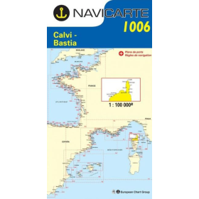 Navigatiekaart Navicarte 1006 Calvi, Bastia