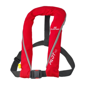 Plastimo Gilet de sauvetage gonflable Pilot 165 manuel Rouge avec harnais