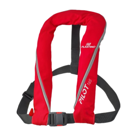 Plastimo Pilot 165 Auto Hydrostatic Inflatable Life Jacket with Harness Red