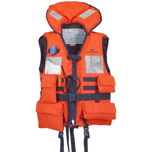 Plastimo Typhoon Navy life jacket 150N +90 kg with flash light