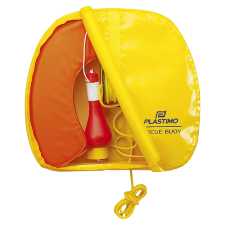 Plastimo Rescue Buoy Bóia em ferradura com capa amarela clara