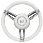 Ultraflex Boccanegra steering wheel 350 mm white leather