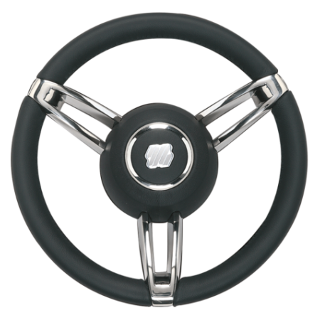 Ultraflex Boccanegra steering wheel 350 mm black leather covering