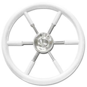 Savoretti Armando T9 steering wheel covered in white Ø 350mm