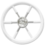 Savoretti Armando T9 steering wheel covered in white Ø 350mm