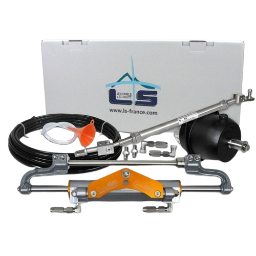 Lecomble & Schmitt Kit de direção hidráulica para motores de popa LS 7000 PRO para motores duplos 12m flexíveis