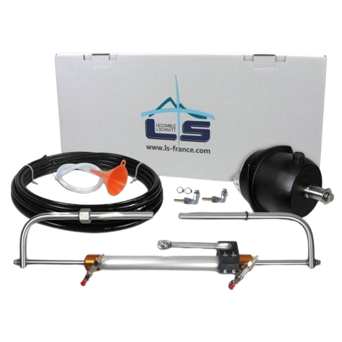 Lecomble & Schmitt Kit de direção hidráulica para motores de popa LS 226 flexível 8m