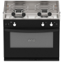 ENO Grand Large 2-burner oven stove without grill Black edition