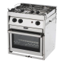 Force10 Cocina de gas de 2 quemadores Horno Grill con cardán (Estándar europeo)