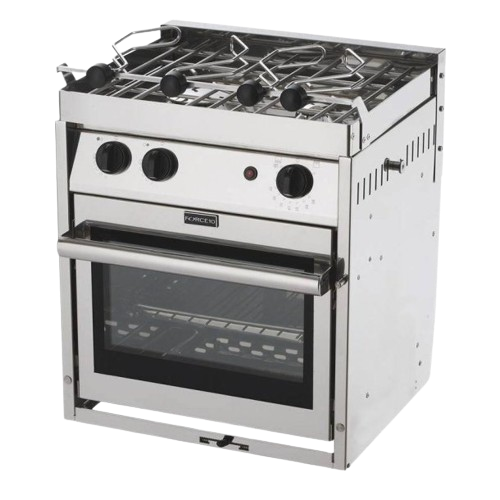 Force10 Cuisinière Gaz 2 feux Four Grill sur cardan (Europe Compact)