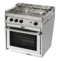 Force10 Cuisinière Gaz 3 feux Four Grill sur cardan (Europe Standard)