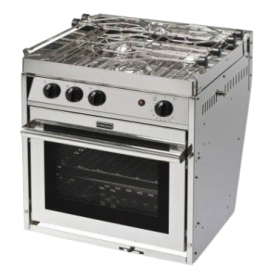 Force10 3-burner gas cooker Oven Grill on gimbal (Europe Compact)