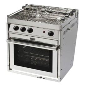 Fornello a gas Force10 a 3 fuochi Forno Grill su gimbal (Europa Compact)