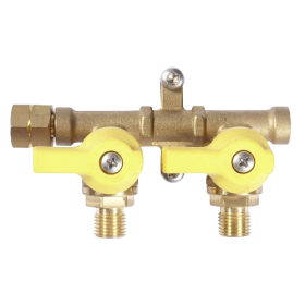 ENO GAS VALVE Double in-line valve kit Inlet G1/4 F 2 Outlets G1/4 M