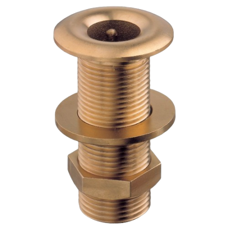 GUIDI Brass thru-hull fitting 3/8 inch 50mm