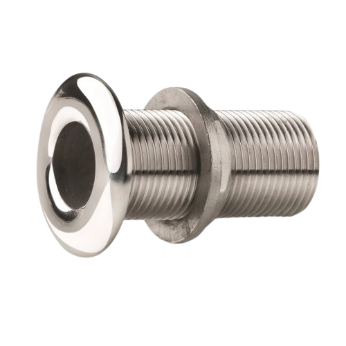 VETUS Thru-hull flush polished stainless steel threaded 10mm