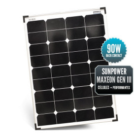 Células de painel solar rígido Seatronic SUNPOWER 90 W