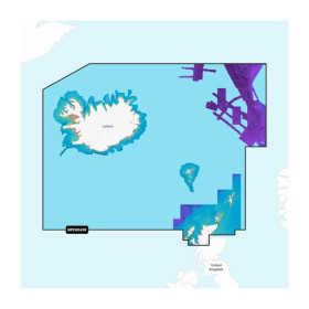 Navionics Platinum+ Mapa da Islândia para as Ilhas Orkney