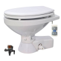 Jabsco Quiet Flush regulier elektrisch toilet 24V + magneetventiel