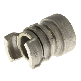 Aluminum firefighter connector DN40 female 2 with lock