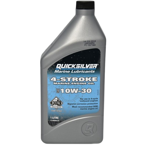 Óleo de motor marítimo Quicksilver Mineral 4 tempos FCW 10W30 1L