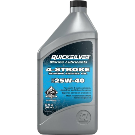 Quicksilver FCW 25W40 1L Mineral 4-Stroke Marine Engine Oil