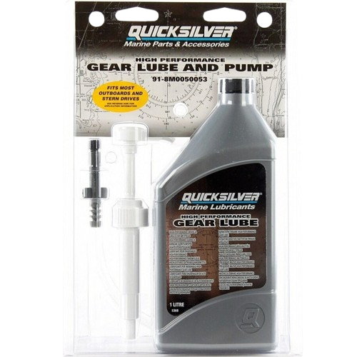 Quicksilver Huile d'embase High Performance SAE90 1L + pompe