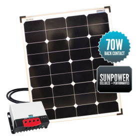 Kit de painel solar rígido SunPower 70W