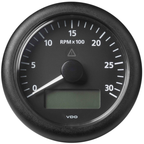 Veratron ViewLine Tachometer 3000 RPM 85mm Black