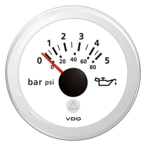 Veratron ViewLine Motoröldruckmesser 5 bar Weiß