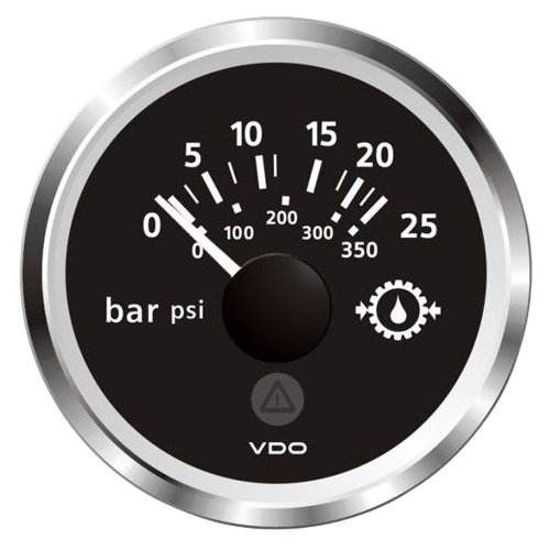 Veratron ViewLine Engine Oil Pressure Gauge 25 bar Chrome