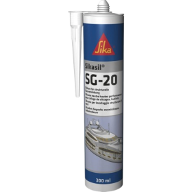 Sika Silicone Sealant Cartridge SG20 White 300ML