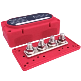 Seatronic Very high power screw connection terminal block 4 pins Red 400A