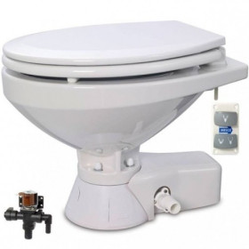 Jabsco Quiet Flush elektrisch toilet regulier 12V + pomp