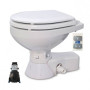 Jabsco Quiet Flush regulier 12V elektrisch toilet + pomp + softclose