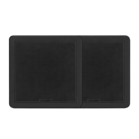 Altavoces de pared cuadrados Fusion de 7,7" - Negro 200 W