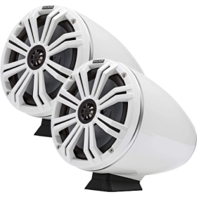 Kicker Marine dual cone speakers 6.5'' KMTDC 130W LED White